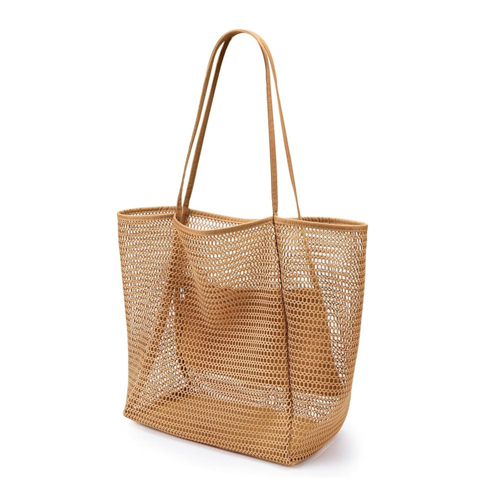 Ocevara Women's Swimming Beach Bag Portable One Shoulder Storage Bag Crossbody Bag Versatile Mesh Bag - image 9