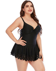 Ocevara Black Sweetheart Neck Underwired Cutout One-Piece Swimsuit - image 3