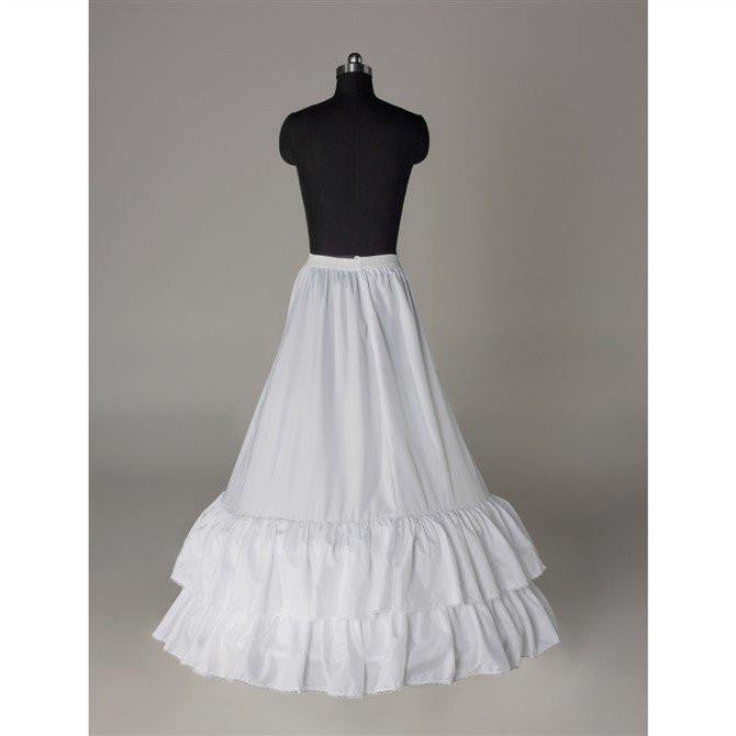 Fashion A Line Wedding Petticoats Accessories White Floor Length OKP7