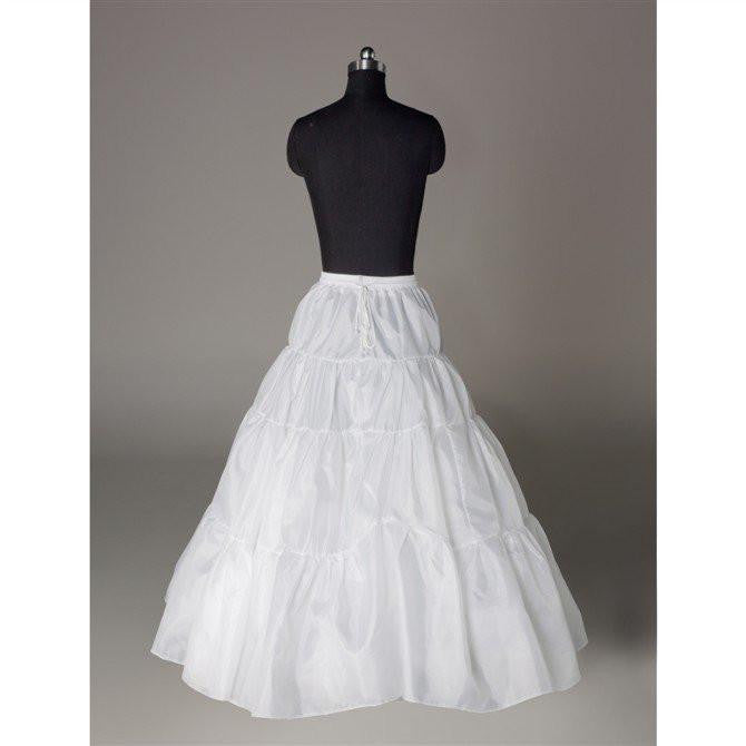 Fashion A Line Wedding Petticoats Accessories White Floor Length OKP16