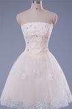 Gorgeous Strapless Lace Short Beading Pretty Homecoming Dress K199