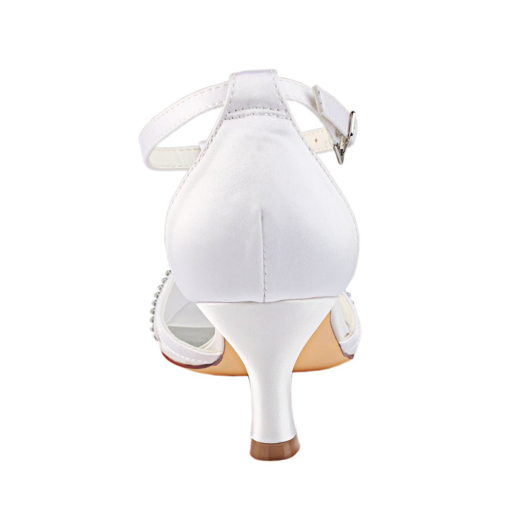 White Wedding Shoes with Beading, New Arrival Wedding Party Shoes L-937