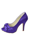 High Heel Purple CPeep Toe Women Shoes For Wedding S37