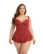 New Sweetheart Neckline Underwire One-Piece Swimsuit