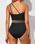 Ocevara - One Shoulder One Piece Swimsuit for Women Tummy Control Bathing Suits