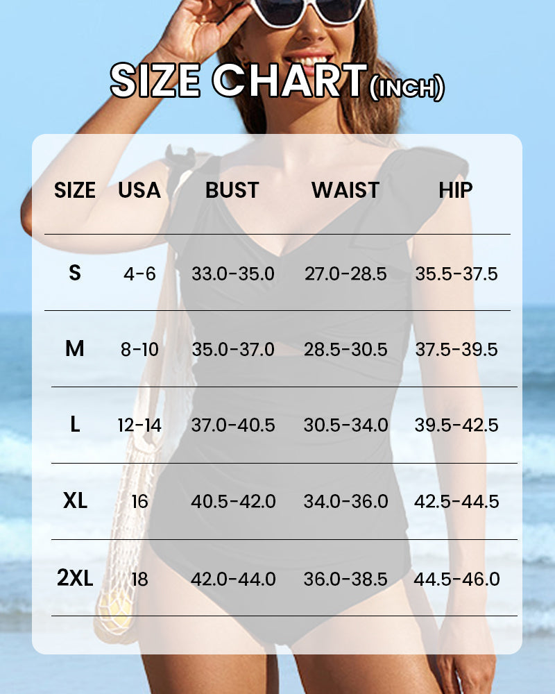 Ocevara - Deep V Cross-Back Ruched One-Piece Swimsuit