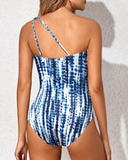 Ocevara - One Shoulder One Piece Swimsuit for Women Tummy Control Bathing Suits