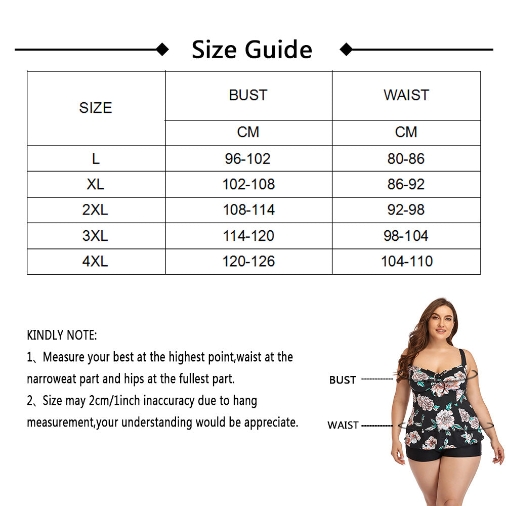 Ocevara Printed Camisole Plus Size Tankini Swimsuit - image 6