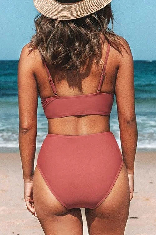 Ocevara - V-Neck High Waist Bikini Secondary image
