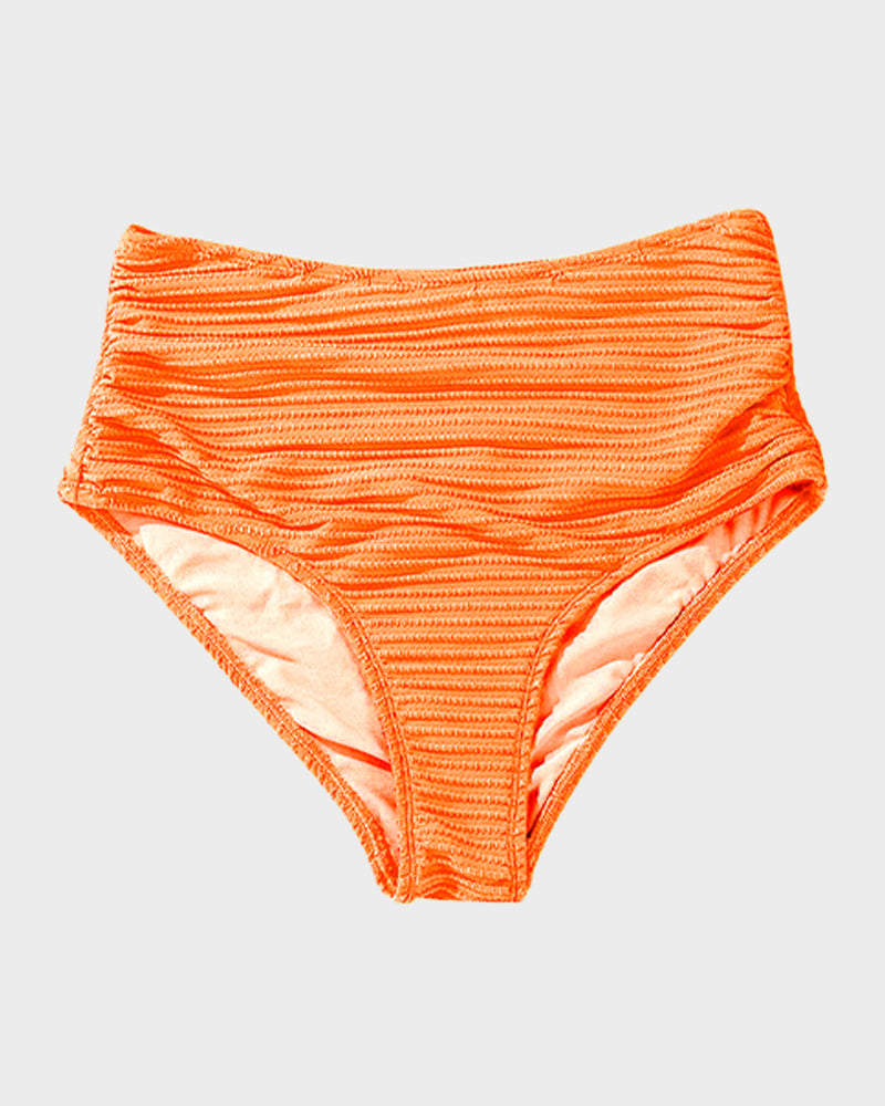 Ocevara Ocevara - Textured Knot-Front High-Waisted Bikini Set - image 36