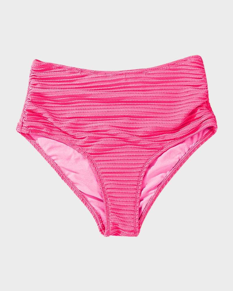 Ocevara Ocevara - Textured Knot-Front High-Waisted Bikini Set - image 38