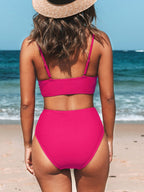 Ocevara - V-Neck High Waist Bikini
