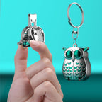 German Professional Stainless Steel Mini Nail Clippers, Ultra Sharp and Sturdy Fingernail and Toenail Clippers, Foldable Portable Nail Clippers with Owl Patterns