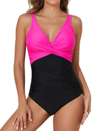 Ocevara - Tummy Control Swimsuits for Women Slimming One Piece Bathing Suit
