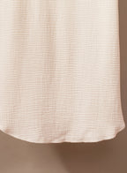 Ocevara - White Solid Color Long Sun-proof Cardigan Cover Up