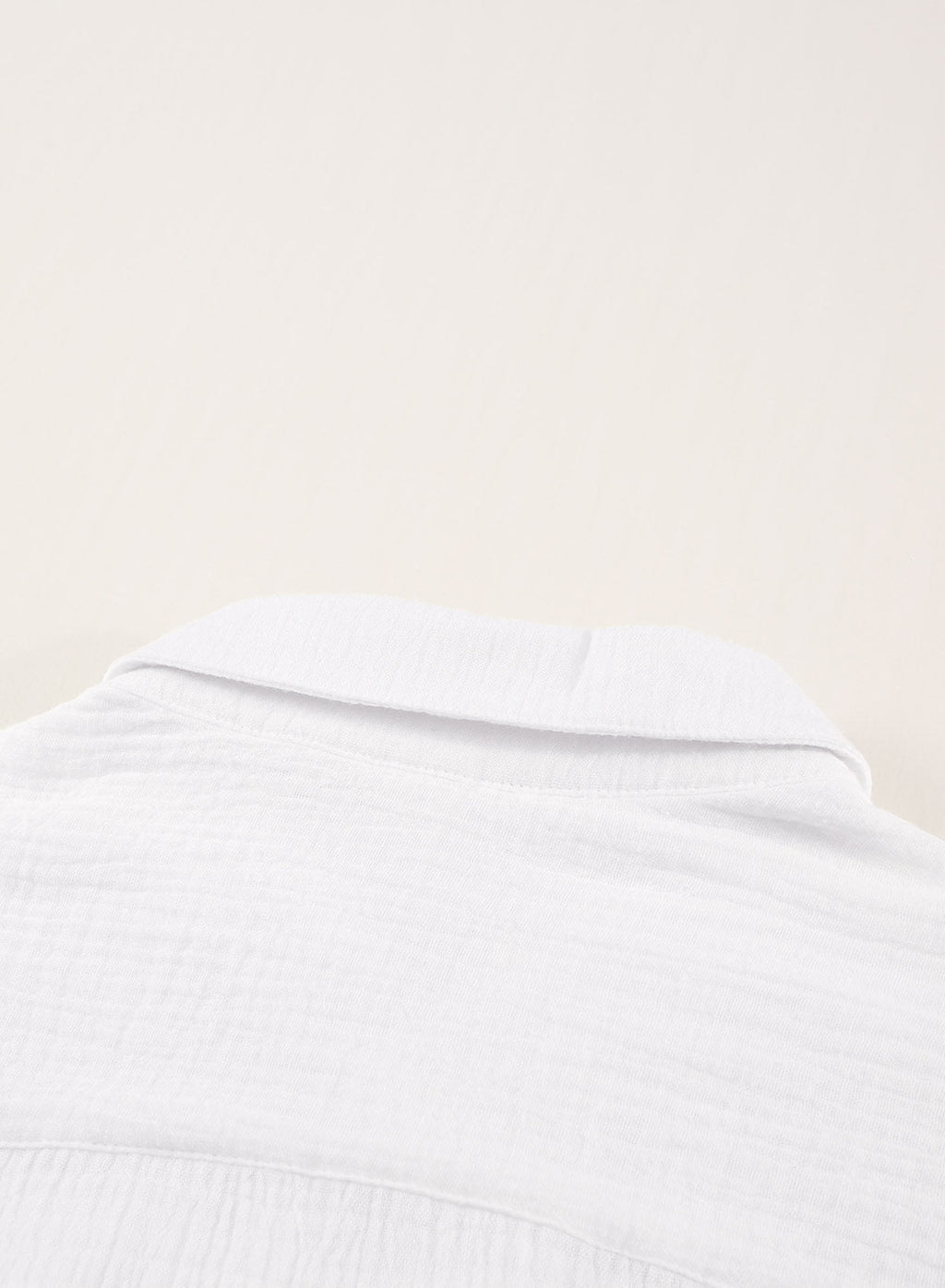 Ocevara - White Solid Color Long Sun-proof Cardigan Cover Up