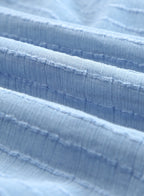 Ocevara - Black Solid Color Tie Sun-proof Belt Sexy V Neck Cover Up