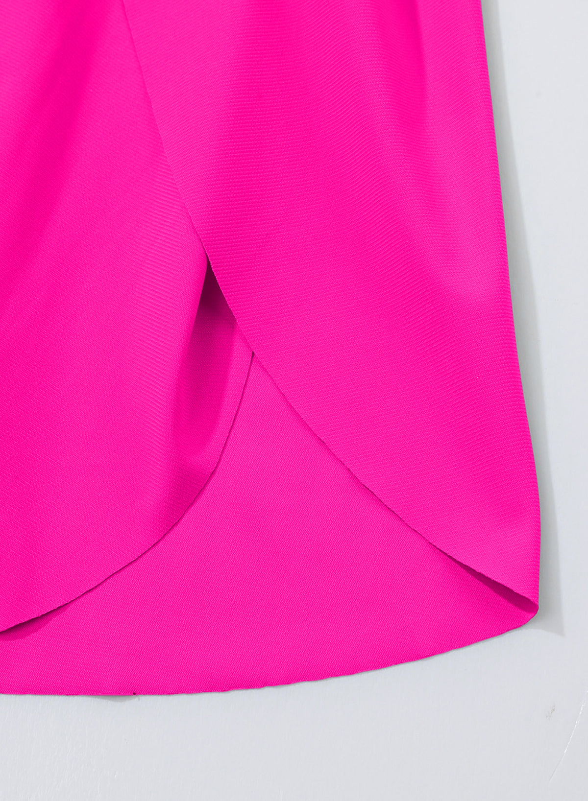 Ocevara - Pink Solid Color Simple Versatile High Waist Swim Short