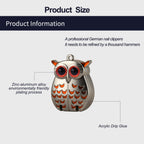 German Professional Stainless Steel Mini Nail Clippers, Ultra Sharp and Sturdy Fingernail and Toenail Clippers, Foldable Portable Nail Clippers with Owl Patterns