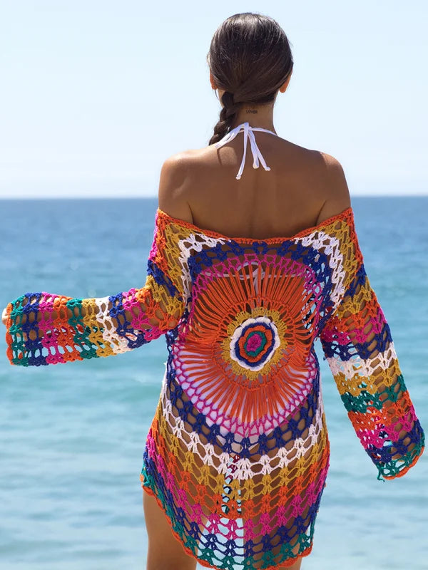 Ocevara Rainbow Embroidered Cover-Ups - image 3