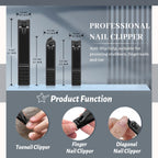 Manicure Pedicure Set, 12 Pcs Nail Care Kit for Women, Mens Nail Grooming Kit, Manicure & Pedicure Tools & Accessories, Pink Nail Kit Manicure Set Luxury Leather Case for Home Salon Use