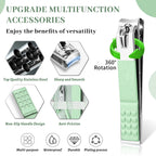 Manicure Pedicure Set, 12 Pcs Nail Care Kit for Women, Mens Nail Grooming Kit, Manicure & Pedicure Tools & Accessories, Pink Nail Kit Manicure Set Luxury Leather Case for Home Salon Use