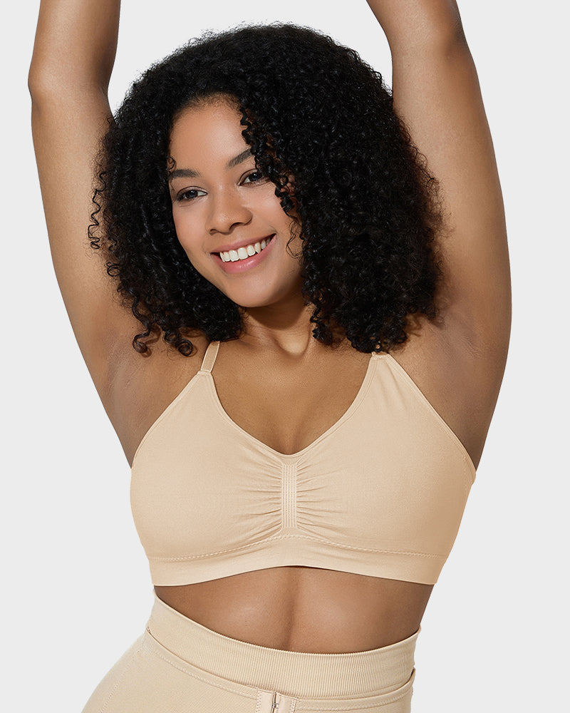 Ocevara Women's Full Coverage Non-Padded Wireless Sculpt Bra