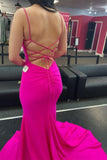 Simple V-neck Mermaid Long Prom Dress Formal Evening Dress OK1315