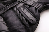 Simple Black Long Style High Quality Fashion Design Winter Down Jacket D15