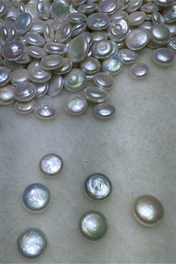 AA 15-16mm button Shape Freshwater Loose Pearl P37