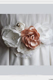 Flowers Wedding Sash Bridal Belts,Satin Ribbon Sash,Bridesmaid Sash/Belt BS7