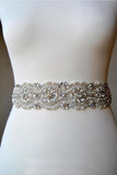 Rhinestone Wedding Bridal Sash Belt Beading Pearls All Around Belts BS15