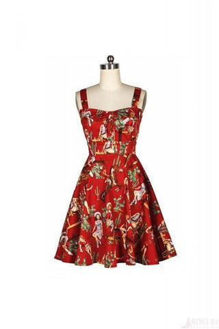 Beautiful Patterns Elegant Backless Short Vintage Dress For Girls V2