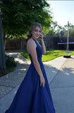Royal Blue Beading Princess Ball Gown Prom Dresses,new Sexy Party Dress For Teens OK104