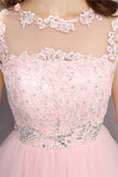Girly Short Lace Beading V-back Cute Cheap Homecoming Dress K583