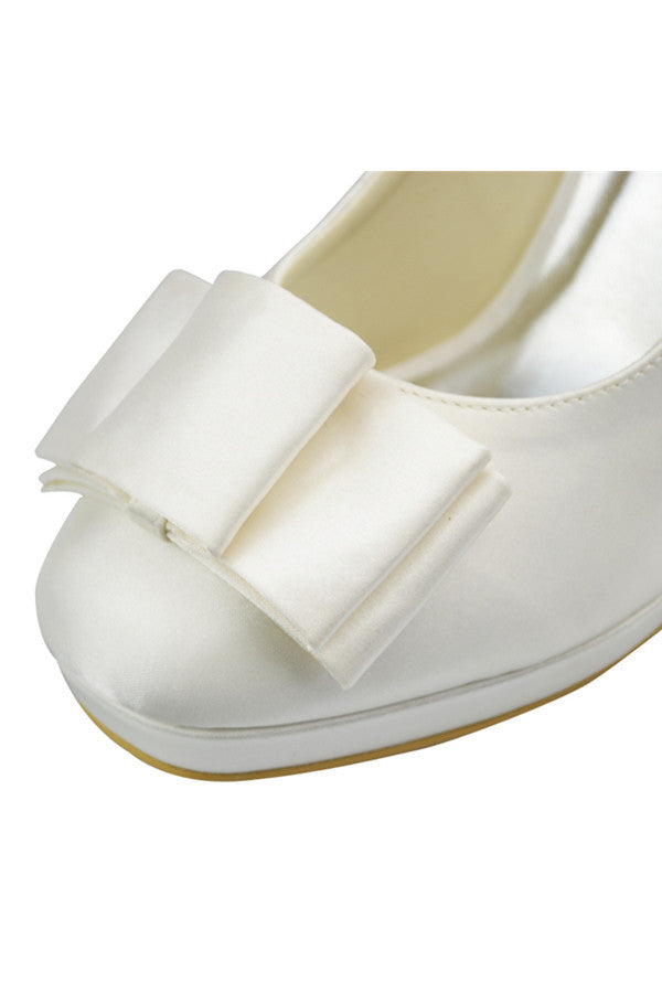 Simple High Heel Comfortable Close Toe Wedding Shoes S102
